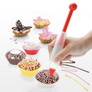 Decorator Silicone Cake Pen Pastry Icing Writing Syringe Baking Decor DIY Tools