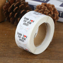500pcs/roll round thank you for your order sealing stickers gifts bag labels JR