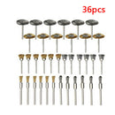 36Pcs Brass Steel Wire Brush Polishing Wheels Full Kit for Rotary Tool Drill Bit