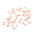 48pcs Figures Of People Figures Painted For HO Scene - Scale Of 1:87