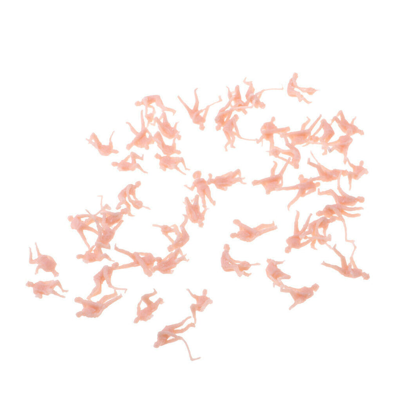 48pcs Figures Of People Figures Painted For HO Scene - Scale Of 1:87