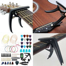 66PCS Guitar Tools Set Including Guitar Picks Capo Tuner Guitar Strings 3in1