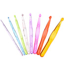 9pcs Crochet Hooks Knit Knitting Needle Multicolor Weave DIY Craft Yarn