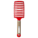 Hair Scalp Massage Comb Curly Detangle Hair Brush Hairdressing Tool (Red) A