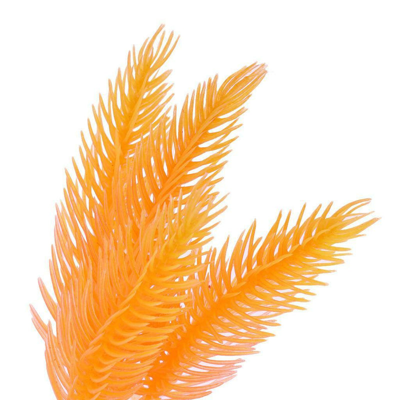 Yellow Aquarium Fish Tank Artificial Plant Water Grass Ornament Decoration