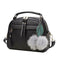 Women Messenger Handbag Shoulder Bag PU Leather Satchel Sling Bag/Black A
