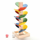 Wooden Toys for Children Colorful Building Blocks Tree Ball Run Track Baby  J2H3