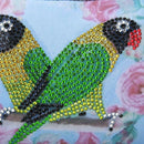 DIY Parrot Special Shape Diamond Painting Leather Clutch Chain Shoulder Bag