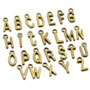 100pcs Bronze Alloy Alphabet Charms Pendants Letter Beads for Jewelry Making