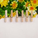 150pcs Mini Natural Wooden Clothes Photo Paper Clothespin Craft Clips 25mm  A3M4