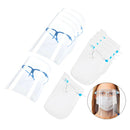 10x Safety Full Face Shield Guard Reusable Clear Goggles Anti-Fog Windproof
