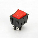 2Pcs Red Black 4 Pin DPST on/off 2 Positions AC 250V/15A Us 125V/20A N1X6 R T3L9