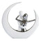 Creative Lovers On Moon Ceremic Sculpture Statue Living Room Bedroom Decor Party