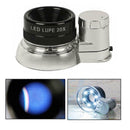 1pcs 6-LEDs Light 20X Magnifying Glass for Jewelry Identification New NNC