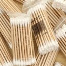 25pack(825pcs) Disposable Cotton Swab Applicator Q-tip Swab Bamboo Handle Sturdy