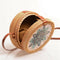 Rattan Bag Shoulder Bag Woven Woven Round Handbag Pouches Bags Crossbody Ba D2Z8