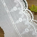 1 Yard Embroidered Floral Lace Trim Ribbon Wedding Applique DIY Sewing Craft H7