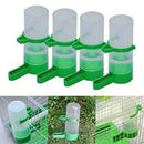 4x Bird Pet Water Drinker Food Feeder w/ Clip for Aviary Lovebirds Budgie Parrot