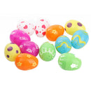 Easter Painting Egg Plastic Hanging Children Eggs Toys Party Decor 12pcs/Pack