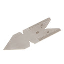 Welding Weld Screw Gauge 60Degree Weld Gage Stainless Steel Long 72MM Wide