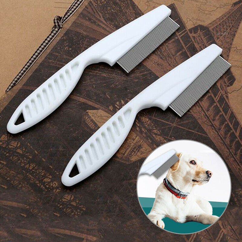 Metal Nit Hair Comb with Handle Remove Head Lice Eggs for Kids Pet Effec TGI