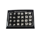 12 Pairs Diamond Magnetic Clip on Earrings Stud for Mens Womens Girl 4,6,7mm