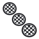 3x fit for Mini R55 R56 R58 R59 Anti-Slip Cup Mat Checkered Coasters Cup Holder