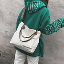 Japanese Canvas Bag Simple Small Fresh Sen Female Single Shoulder Diagonal HK1H4