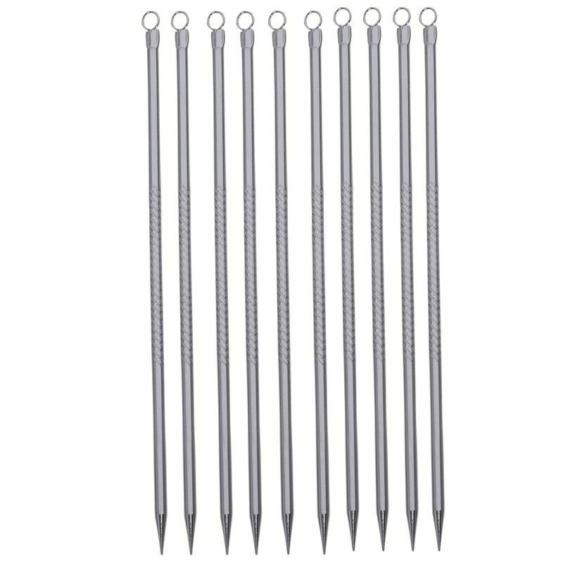 12 Pcs Blackhead Acne Remover Pimple Blemish Extractor Needle Facial Cleane F2H2