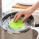 Silicone Dish Washing Sponge Scrubber Kitchen Cleaning antibacterial Tools M&E