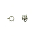100 Pieces Hollow Bail Hanger Dangle Spacer Beads Fitting European Bracelet