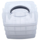 Large Plastic Grid Craft Beads Jewellery Storage Organiser Compartment Box