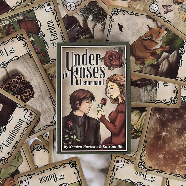 Under the Roses Lenormand 39 Card Deck the Clock Tower LOVE Oracle TarotB Hn