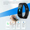 Y5 0.96 inch Heart Rate Blood Pressure Monitor Fitness Smart Band (Black)