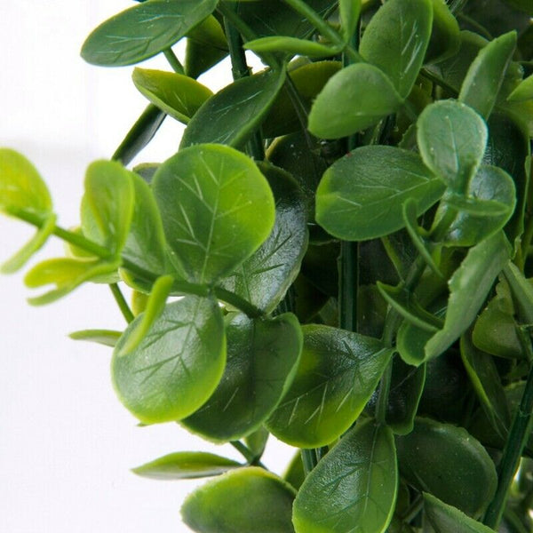 1 x Artificial Plastic Plant Eucalyptus Grass 7 Branches for Home Wedding D