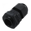 PG7 Black Plastic Waterproof Cable Glands Joints 10 Pcs G7F2