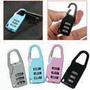 Mini 3 Digit Code Combination Travel Suitcase Luggage Bag Password Lock Reset