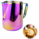 Milk Jug Stainless Steel Frothing Pitcher Pull Flower Cup Coffee Milk Froth L3T4