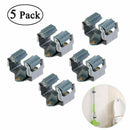 5pcs Kitchen Storage Organizer Mop And Broom Holder Wall Mounted Garden Sto T2Z1