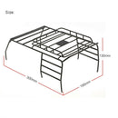 Metal Roof Luggage Rack for 1/10th Scale AXIAL SCX10 4WD Off-Road RC Crawler