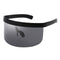9 Pieces Unisex Retro Oversized Visor Sunglasses One Piece Lens Party Shades
