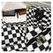 Plaid Pattern Backpacks Canvas Shoulder Bag Anti-theft Pack for Men and Women