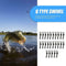 25pcs Black Q-Shaped Quick Change Swivels Fishing Terminal for Carp Fishing