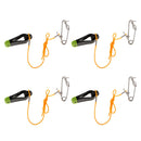 4pcs Power Grip Release Clip Outrigger Downrigger Release Clips & 17" Leader