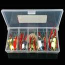 Fishing Bait Set Tied Horse Mouth Sequins Lure Iron Piece Hard Bait 13 PieceC6K8