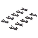10Pack Mini Microphone Holder Lapel Tie Clip Hook for 8mm Dia Lavalier Mic