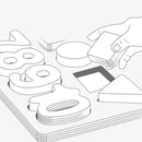 Math Toys Digital Shape Pairing Learning Preschool Counting Board Kids Educ V5M4