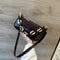 Women Retro PU Leather Shoulder Handbag Small Crossbody Tote Bags (Coffee) A