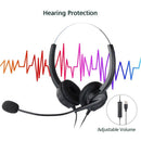 Mute Function Call Center USB Headset Noise Cancelling USB Call Center Head