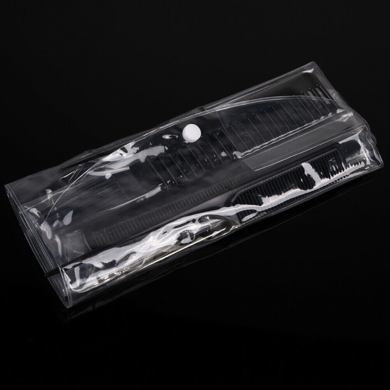 10Pcs Black Pro Salon Hair Styling Hairdressing Plastic Barbers Brush Combs